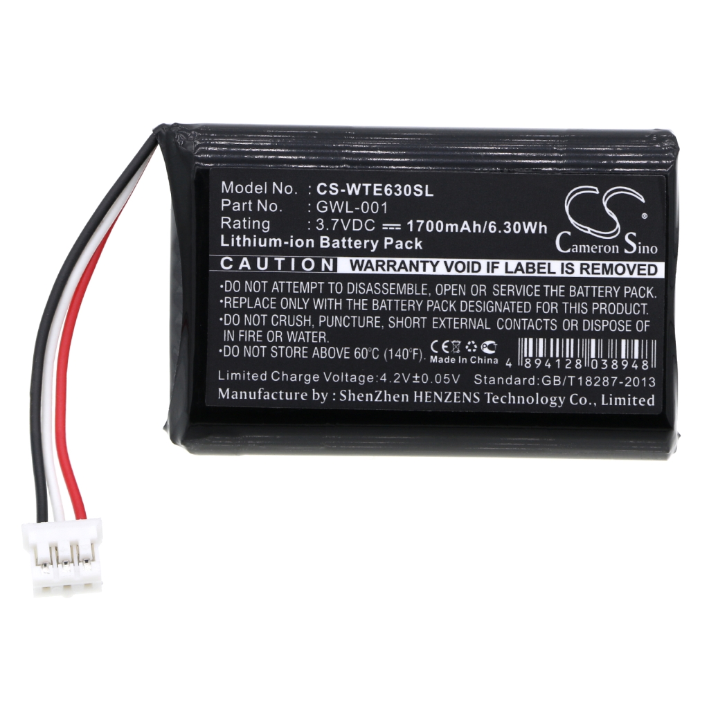 Tablet Battery Wacom CS-WTE630SL