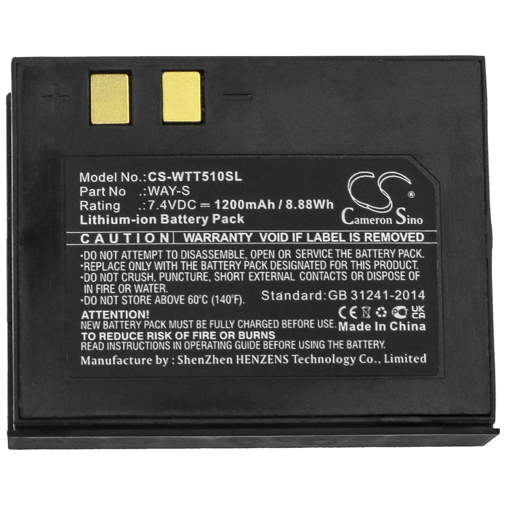 Batterie d'imprimante Way systems CS-WTT510SL