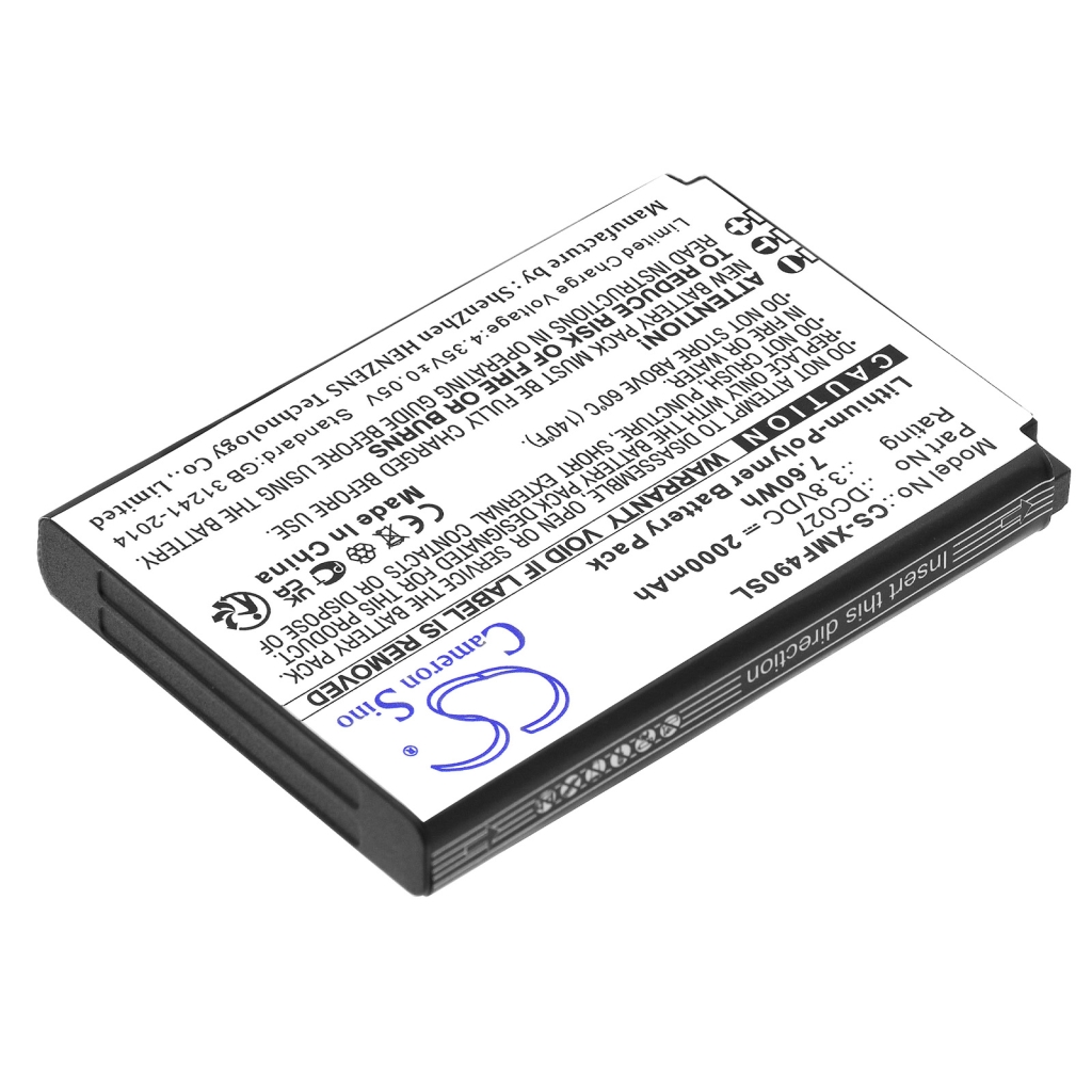 Compatible battery replacement for Xiaomi DC027