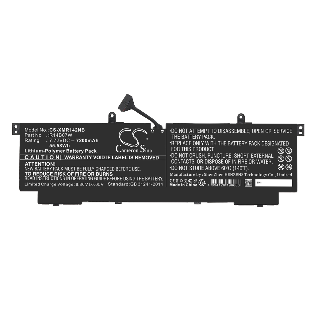 Compatible battery replacement for Xiaomi R14B07W