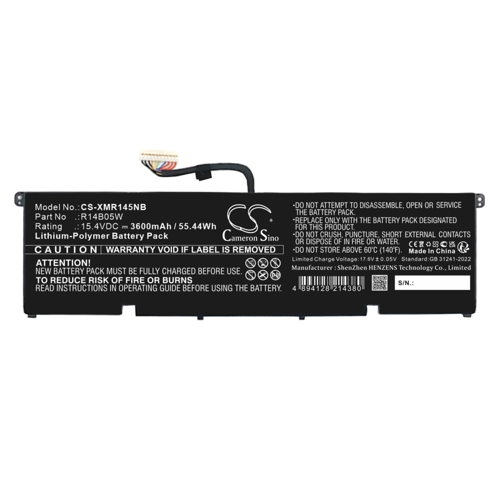 Compatible battery replacement for Xiaomi R14B05W