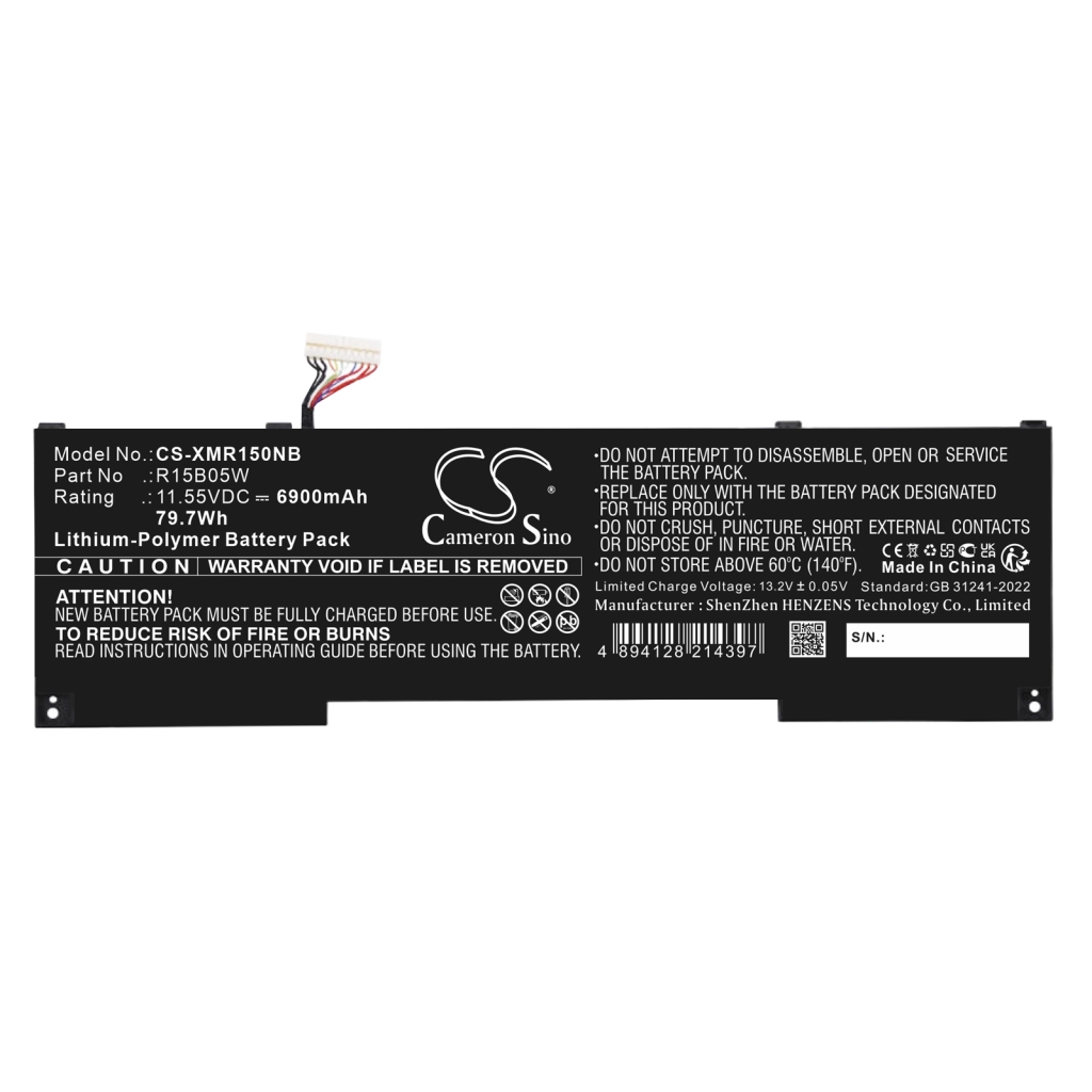 Compatible battery replacement for Xiaomi R15B05W