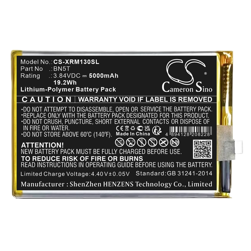 Compatible battery replacement for Redmi BN5T