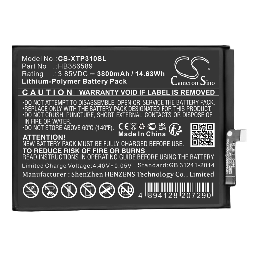 Compatible battery replacement for Xtool HB386589