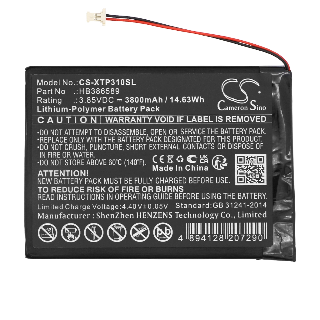 Compatible battery replacement for Xtool HB386589