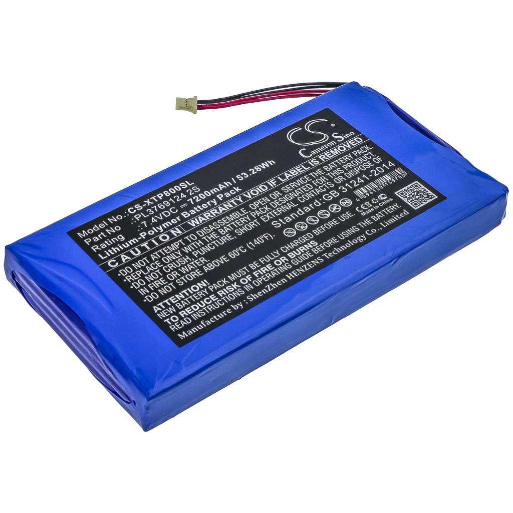 Compatible battery replacement for Xtool PL3769124 2S