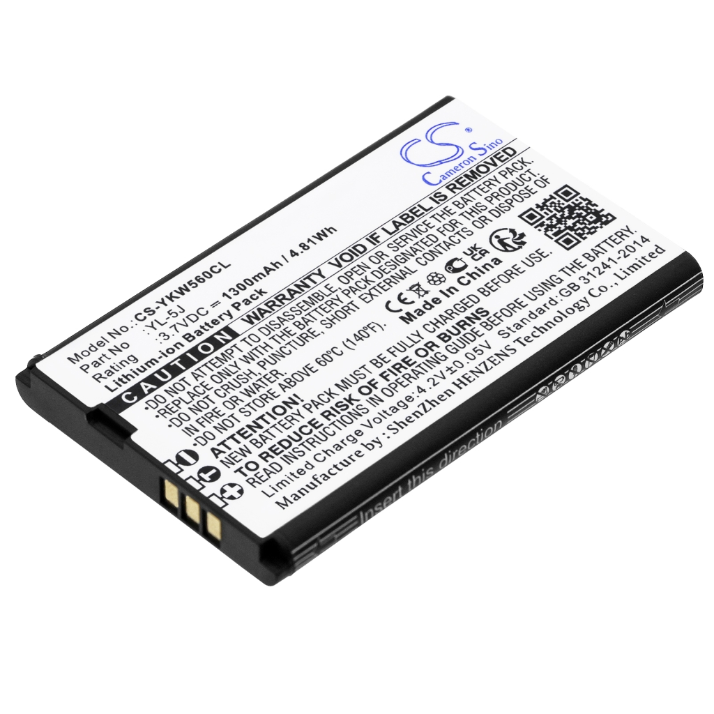 Batterie de téléphone sans fil Yealink CS-YKW560CL