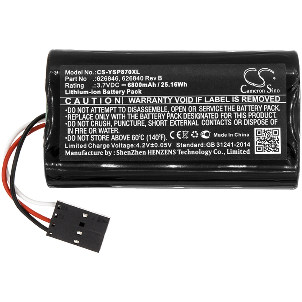 Batteries Remplace 626840 Rev B