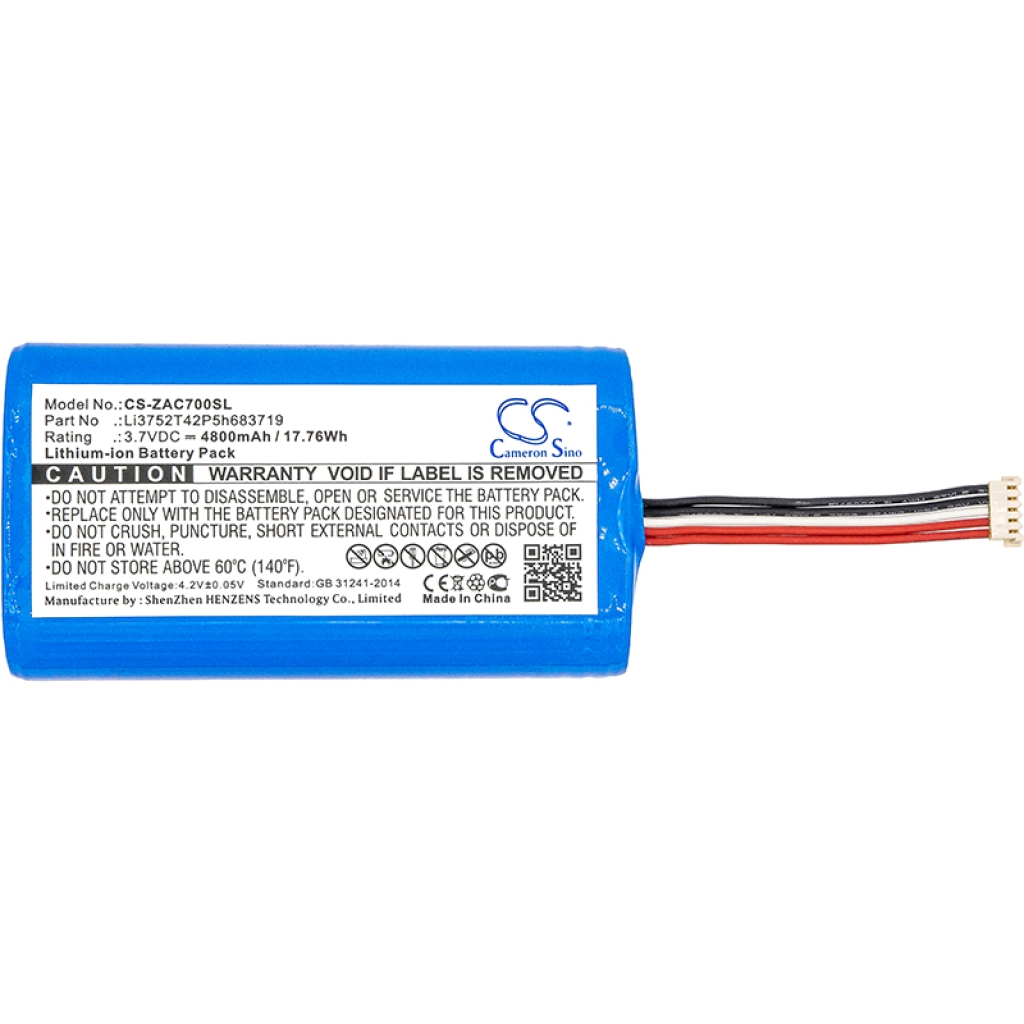 Compatible battery replacement for ZTE LI3752T42P5H683719