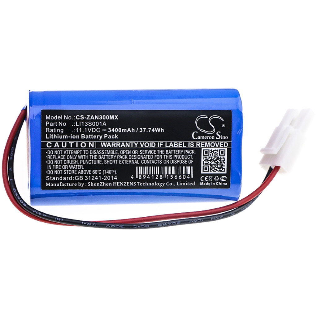 Remplacement de batterie compatible pour Zondan LI13S001A