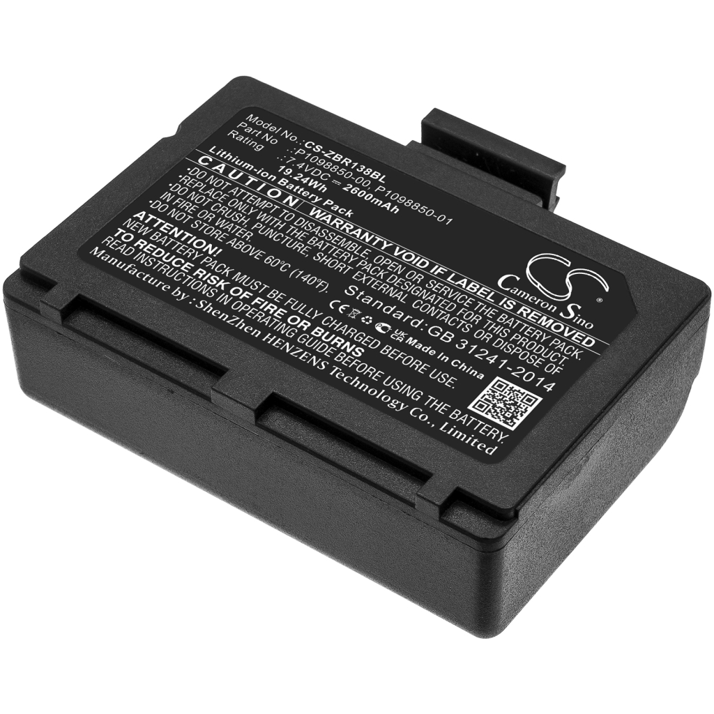 Batterie d'imprimante Zebra CS-ZBR138BL