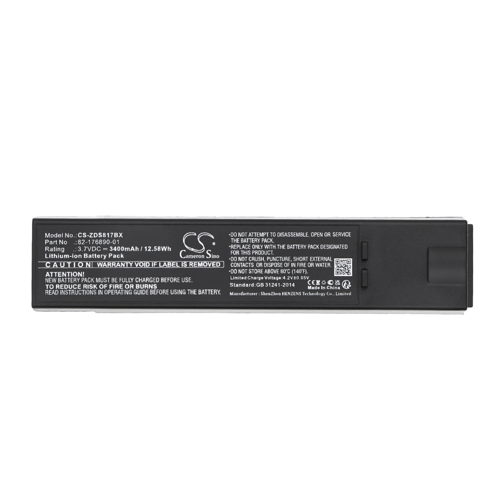 Code à barres, Scanner Batterie du scanner Zebra CS-ZDS817BX