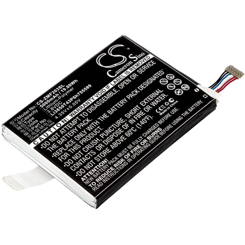 Compatible battery replacement for ZTE LI3850T43P6H755589