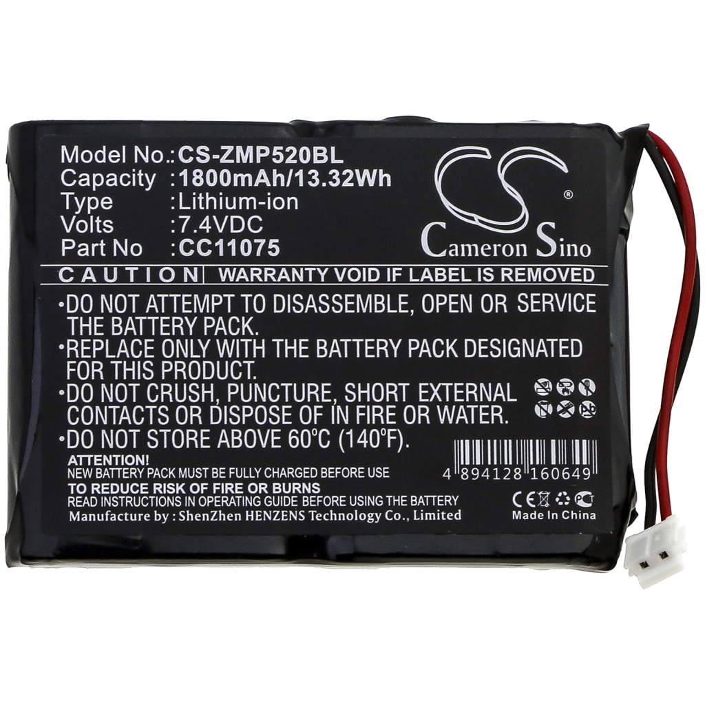 Batterie d'imprimante Monarch CS-ZMP520BL