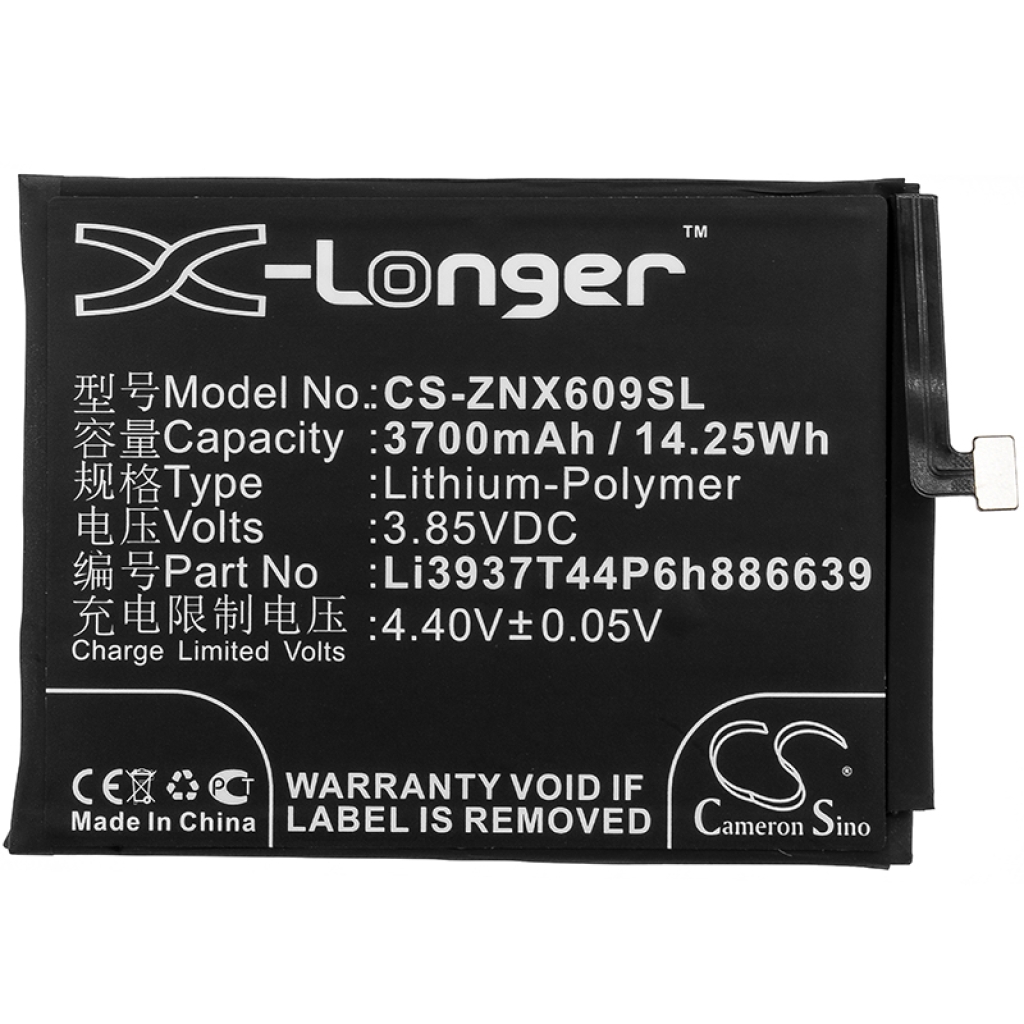 Batteries Remplace Li3937T44P6h886639