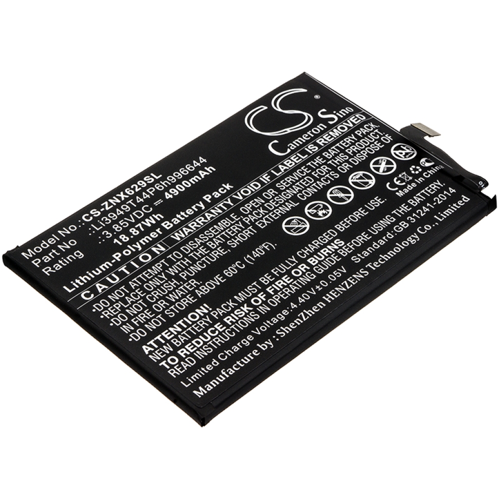 Remplacement de batterie compatible pour ZTE LI3949T44P6H996644