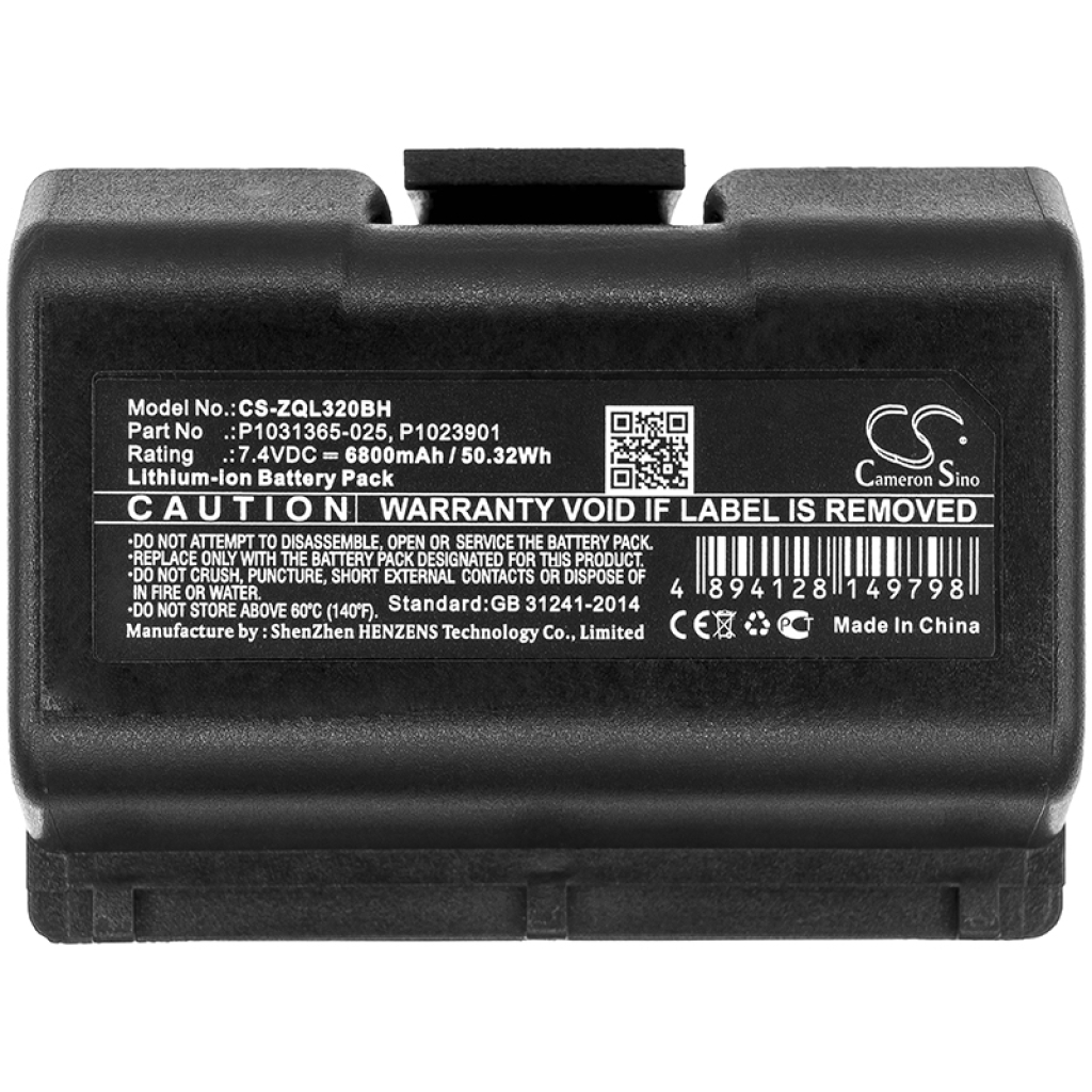 Batterie d'imprimante Zebra CS-ZQL320BH