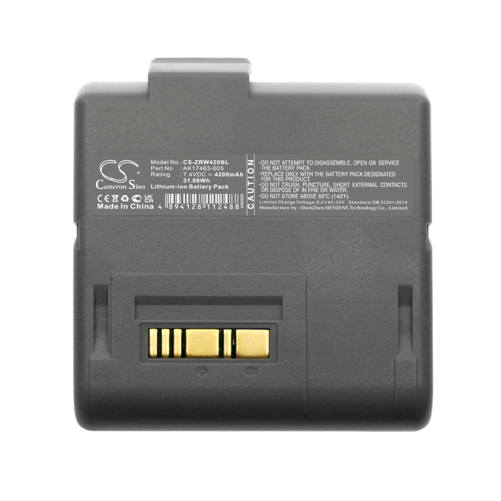 Batterie d'imprimante Zebra CS-ZRW420BL