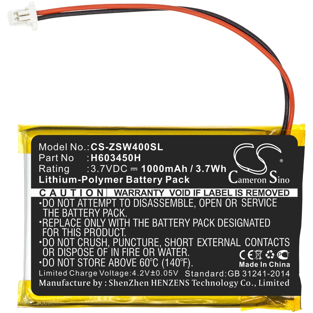 Compatible battery replacement for Izzo H603450H