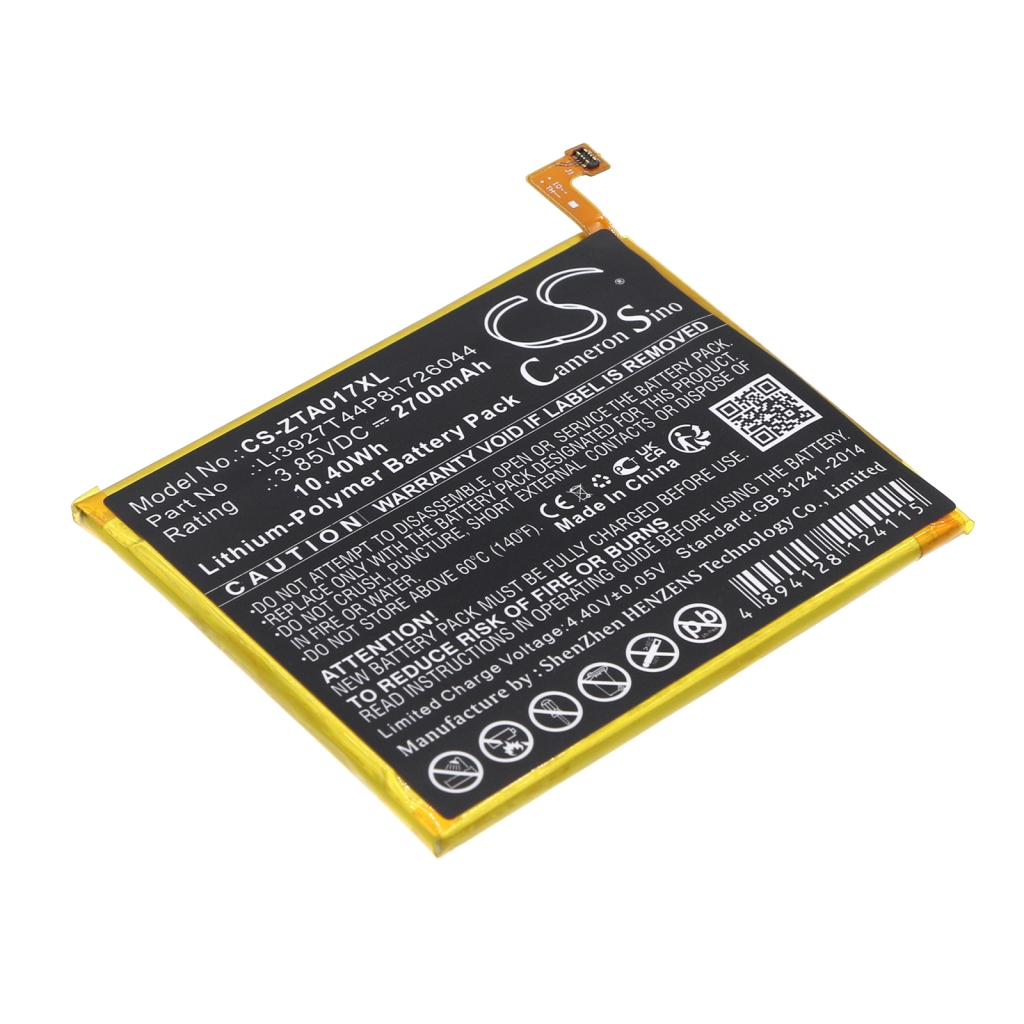 Remplacement de batterie compatible pour ZTE LI3927T44P8H726044