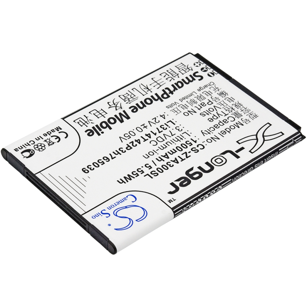 Compatible battery replacement for ZTE LI3714T42P3H765039