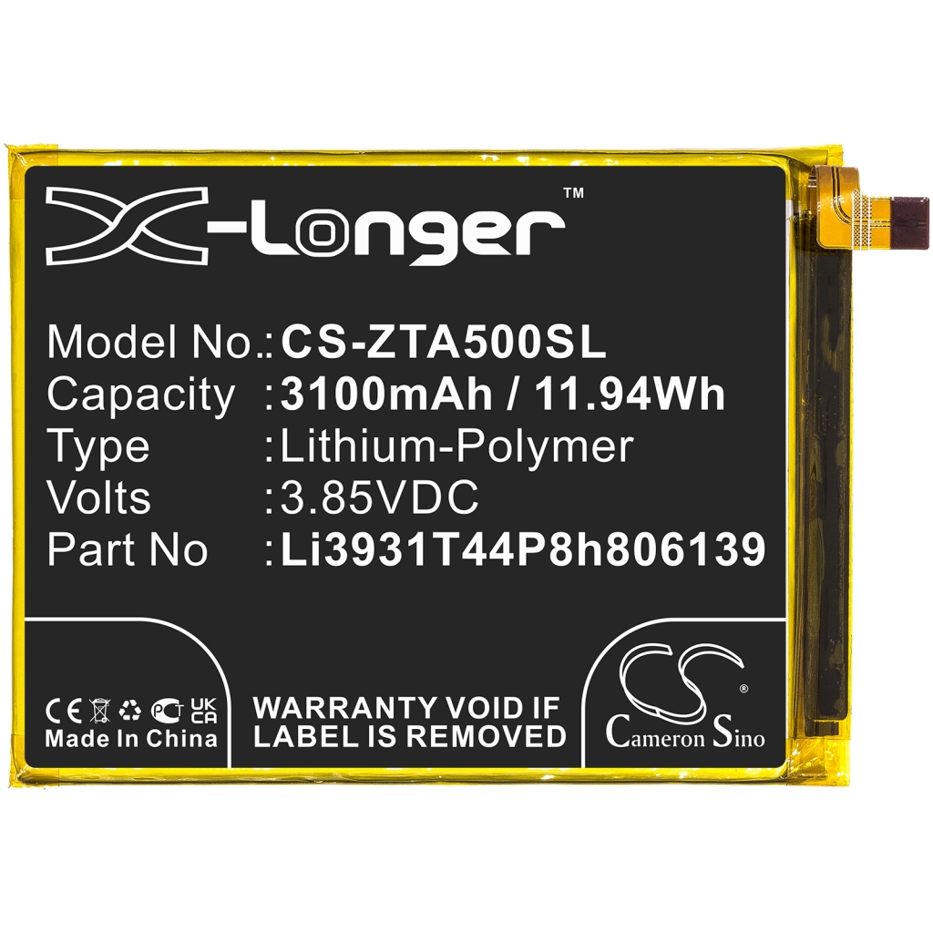 Batteries Remplace Li3931T44P8h806139