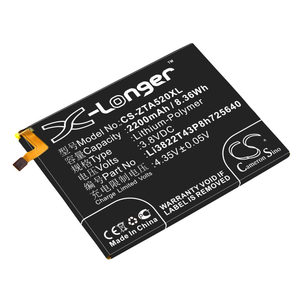 Batteries Remplace Li3822T43P8h725640