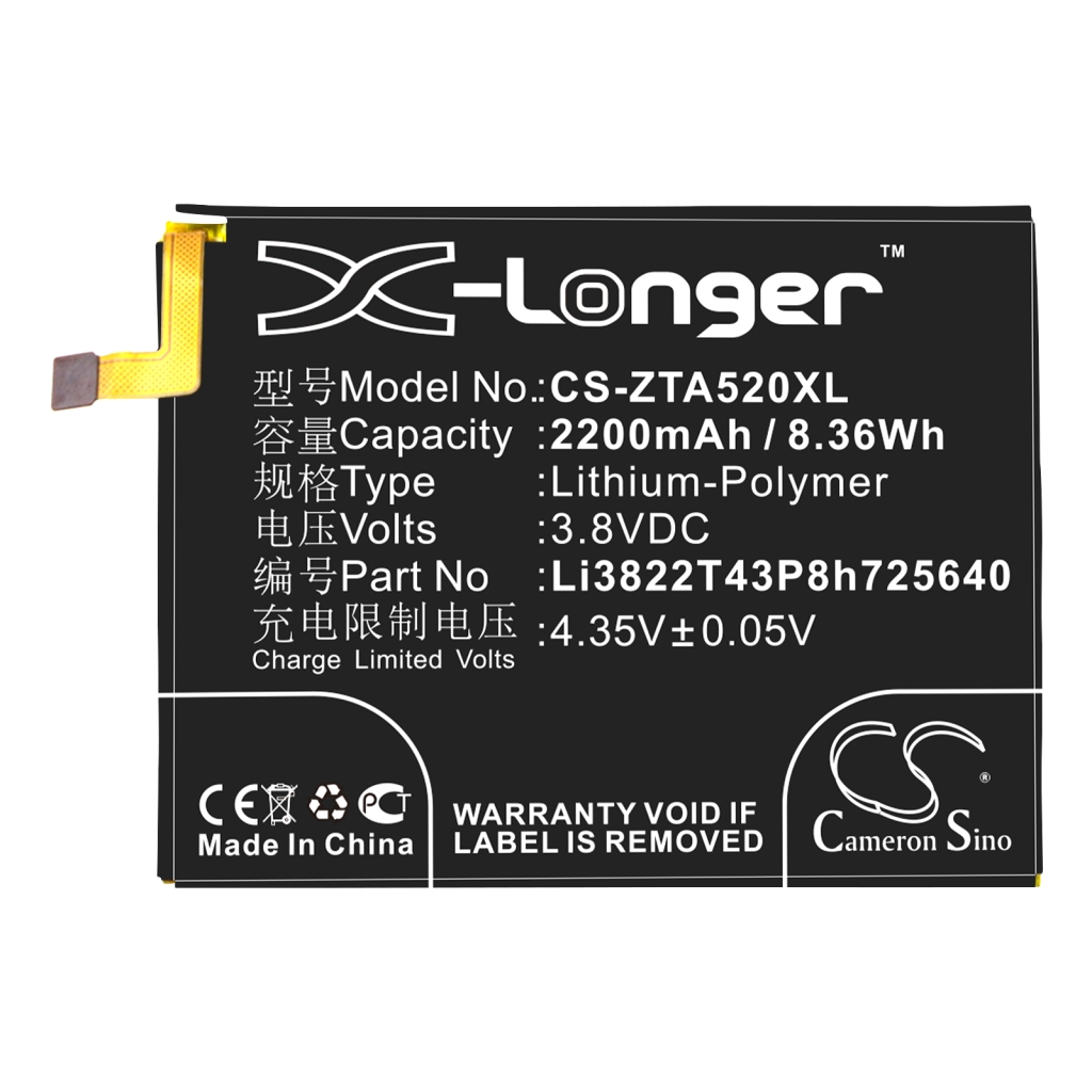 Batteries Remplace Li3822T43P8h725640