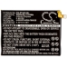 Batteries Remplace Li3925T44P8h786035