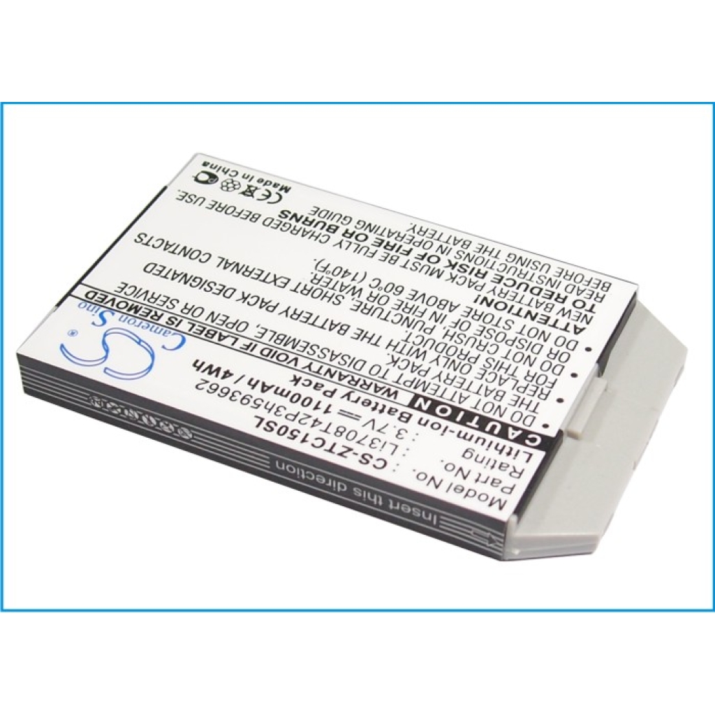 Remplacement de batterie compatible pour ZTE LI3708T42P3H593662