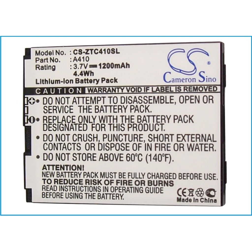 Compatible battery replacement for Cricket A410