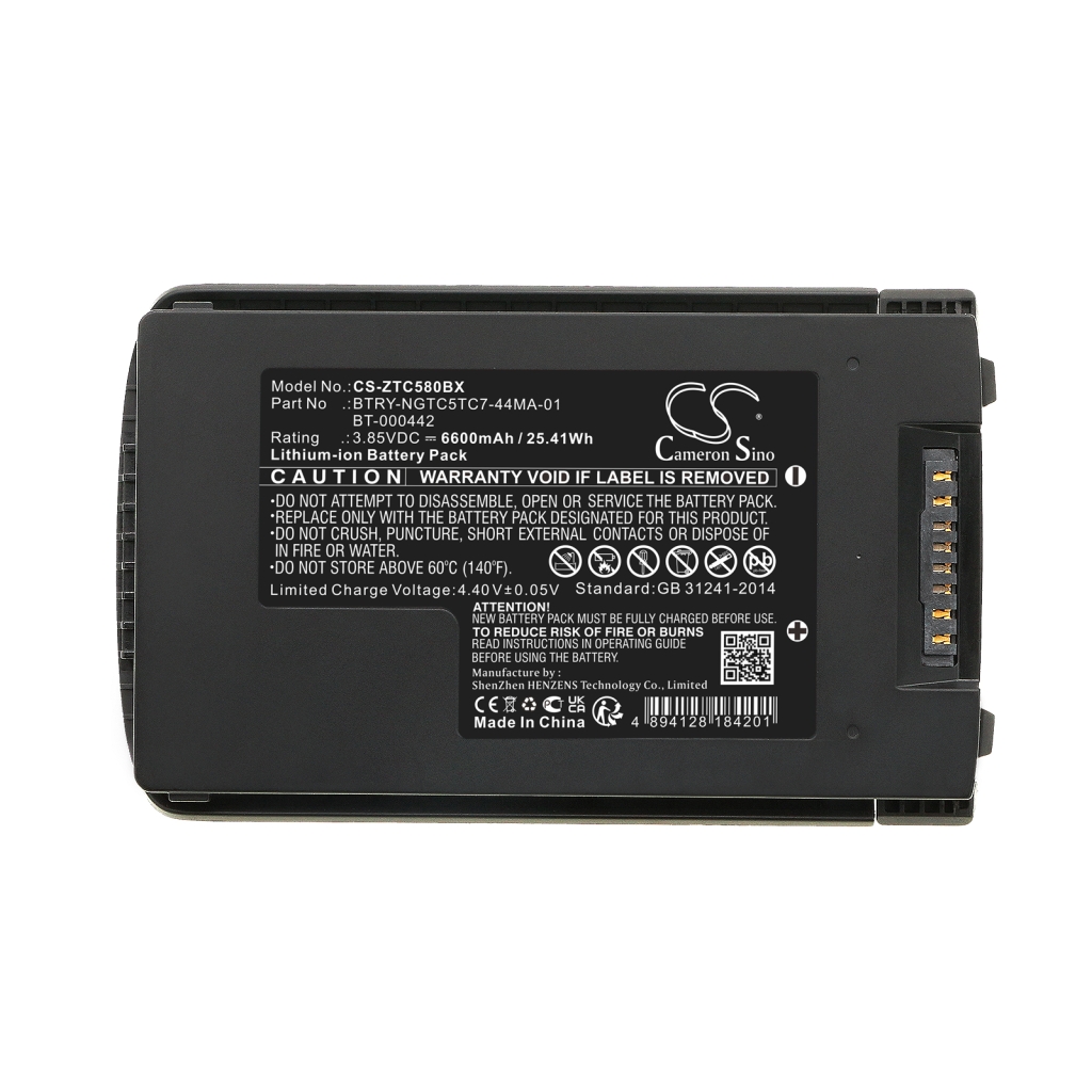 BarCode, Scanner Battery Zebra CS-ZTC580BX