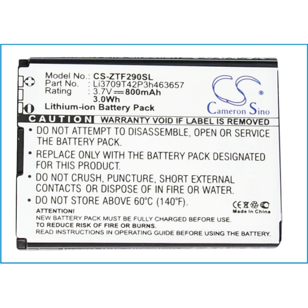 Batteries Remplace Li3708T42P3h463657-NTC