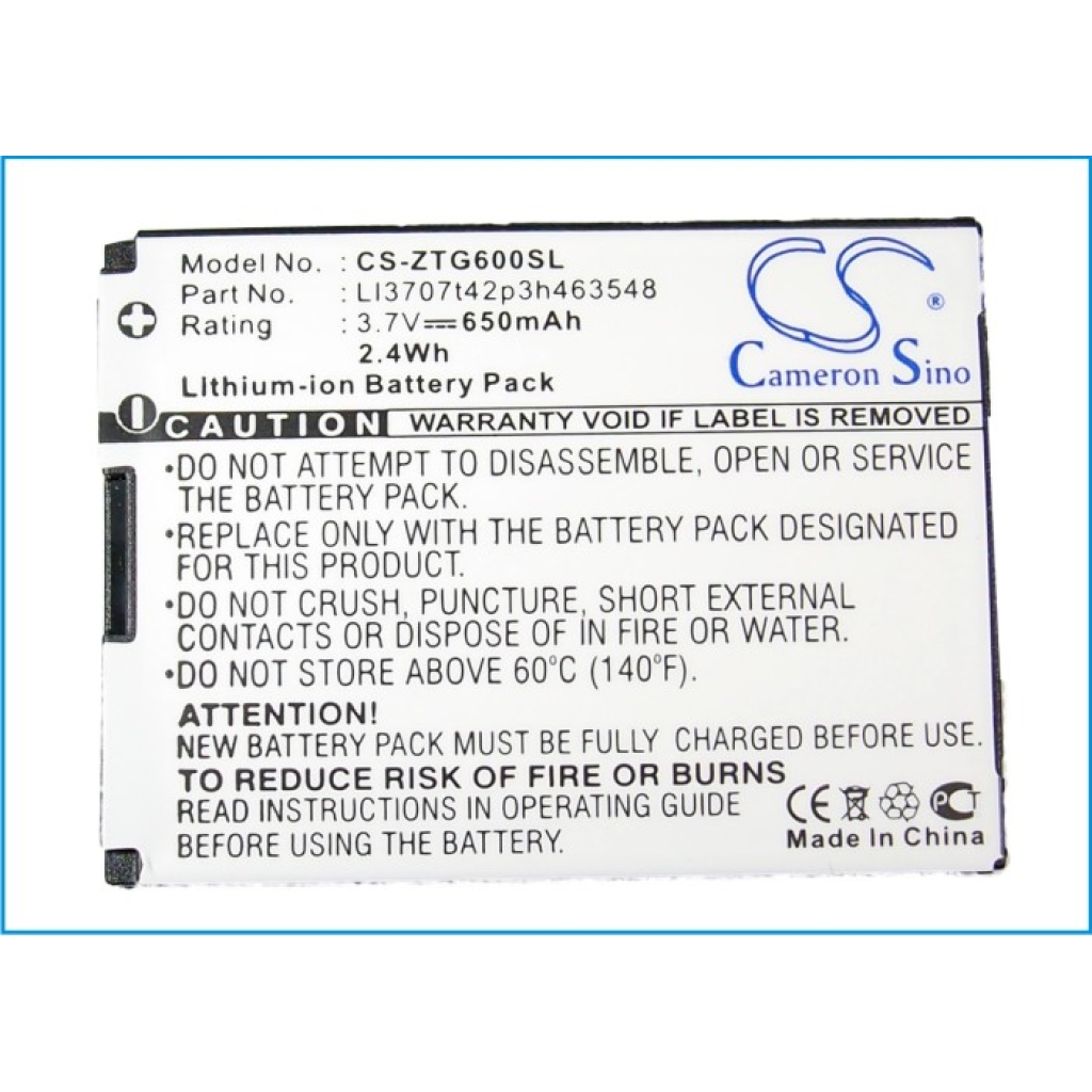 Batteries Remplace LI3708T42P3h463548