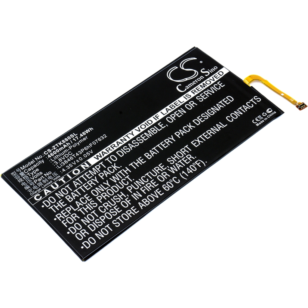 Tablette Batterie ZTE CS-ZTK880SL