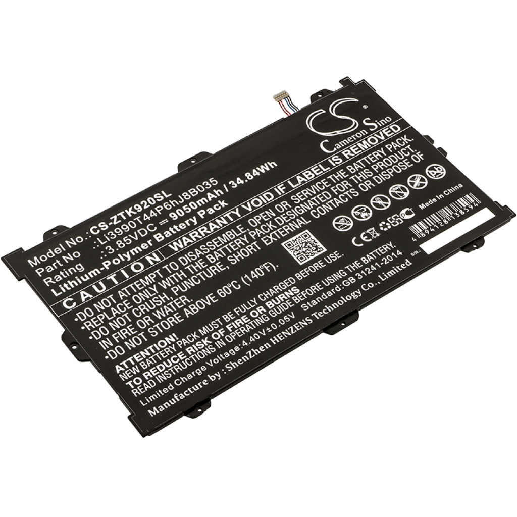 Compatible battery replacement for ZTE LI3990T44P6HJ8B035