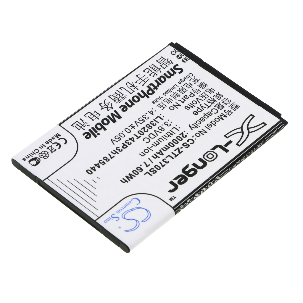 Compatible battery replacement for ZTE LI3820T43P3H785440