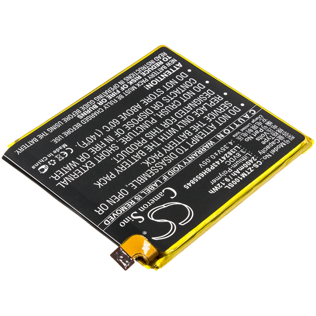 Remplacement de batterie compatible pour ZTE LI3824T43P8H655845