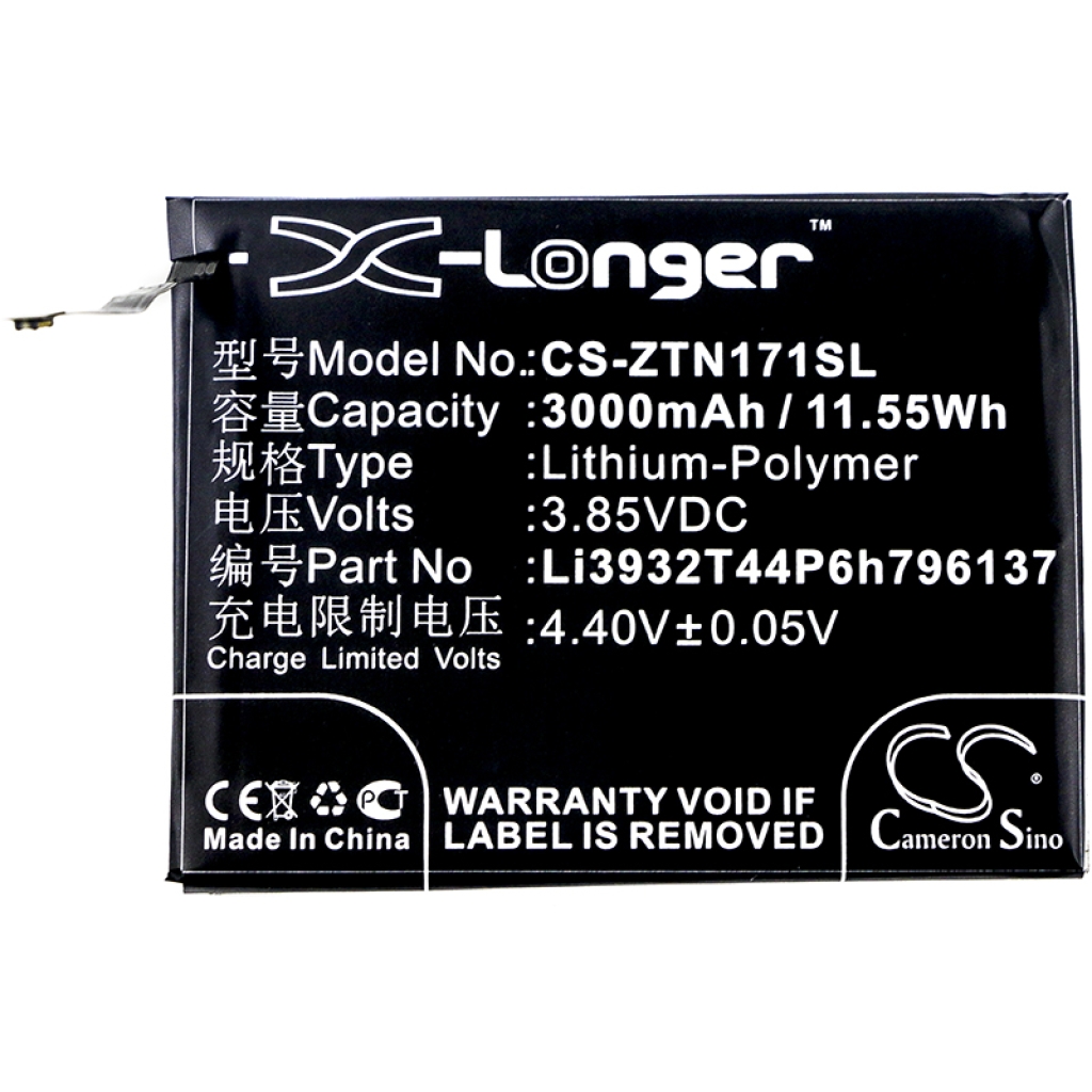 Batteries Remplace Li3932T44P6h796137