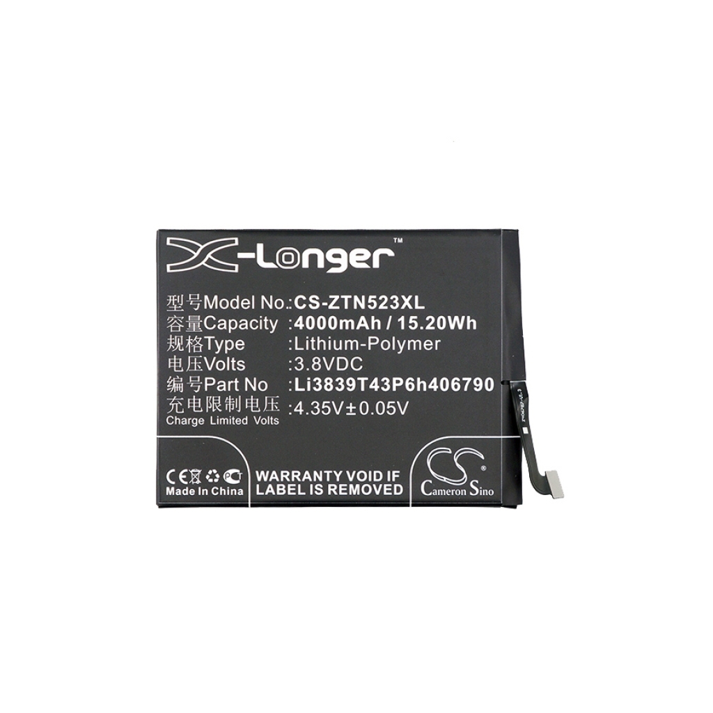 Battery Replaces Li3839T43P6h406790