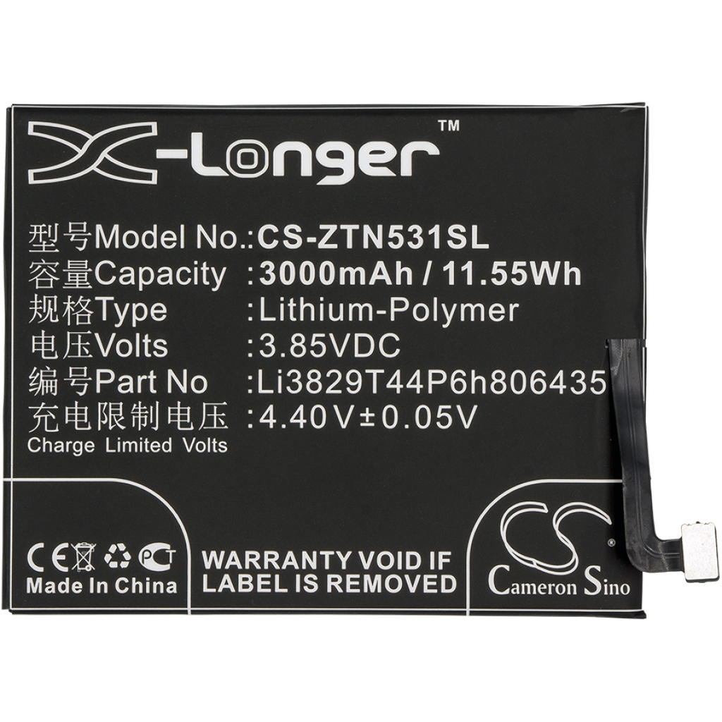 Batteries Remplace Li3829T44P6h806435