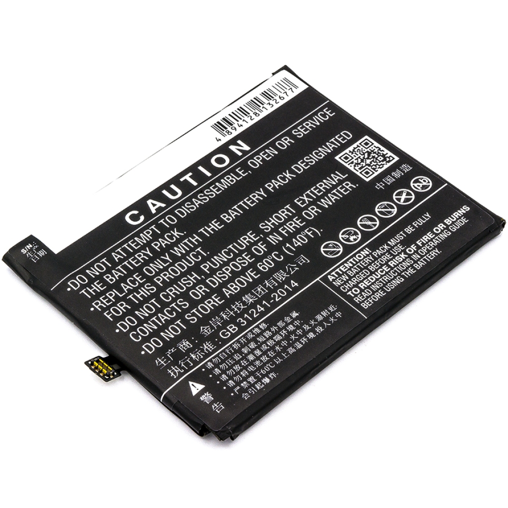 Compatible battery replacement for Nubia LI3950T44P6H856751