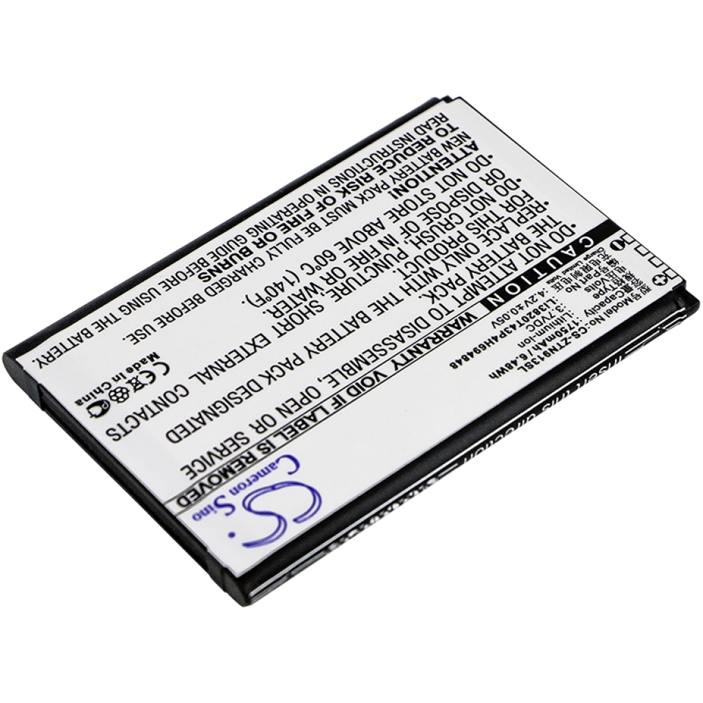 Remplacement de batterie compatible pour ZTE LI3820T43P4H694848