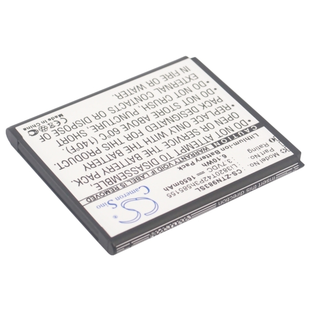 Remplacement de batterie compatible pour ZTE LI3820T42P3H585155