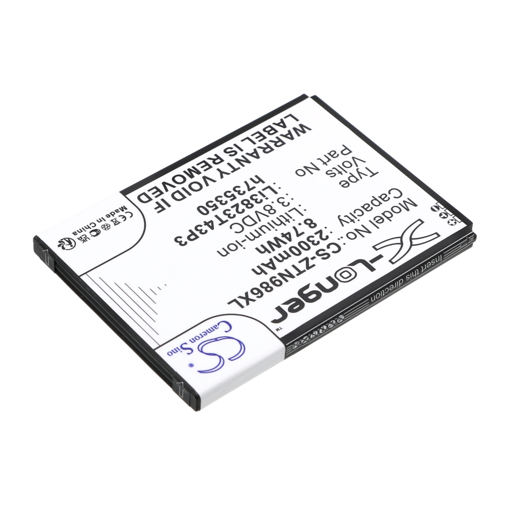 Compatible battery replacement for ZTE LI3823T43P3H735350