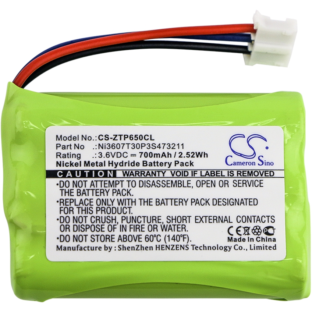 Remplacement de batterie compatible pour ZTE NI3607T30P3S473211