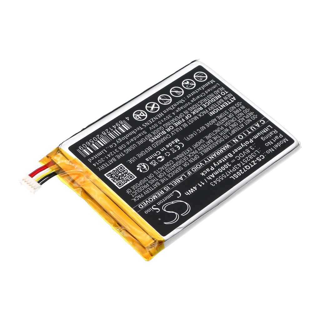 Compatible battery replacement for ZTE LI3825T43PH755543