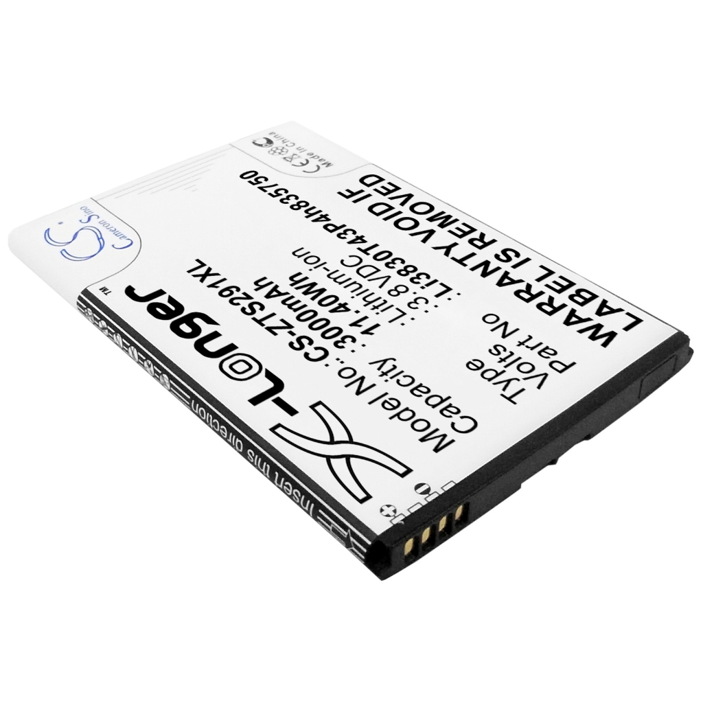 Compatible battery replacement for ZTE LI3830T43P4H835750