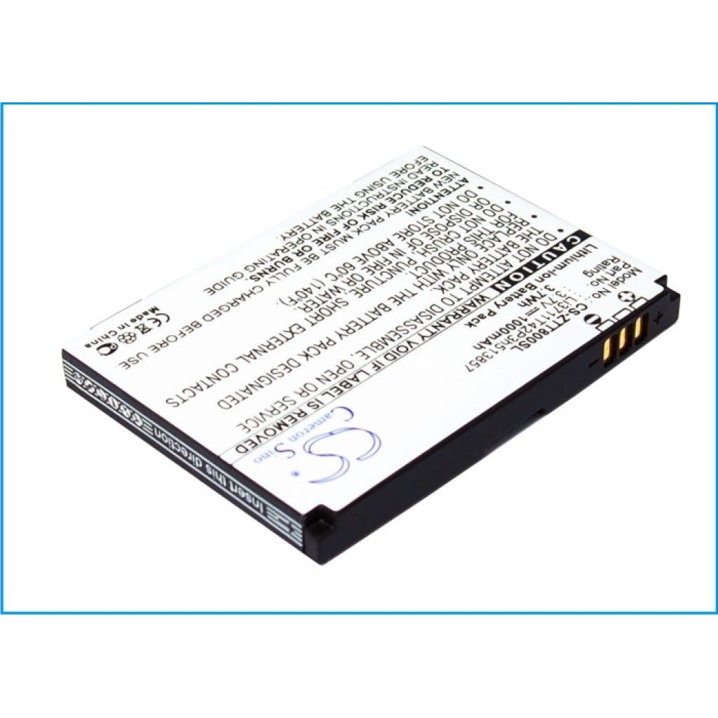 Compatible battery replacement for ZTE LI3711T42P3H513857