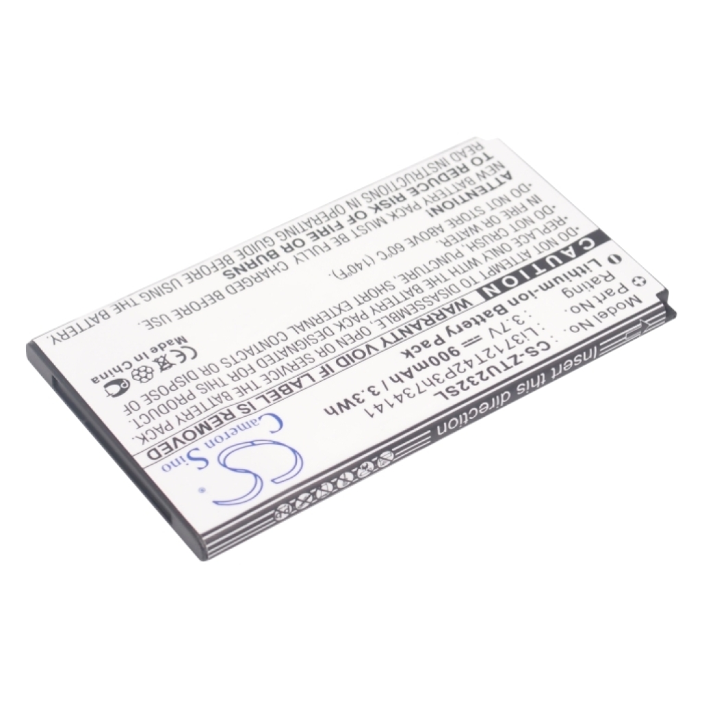 Compatible battery replacement for ZTE LI3712T42P3H734141